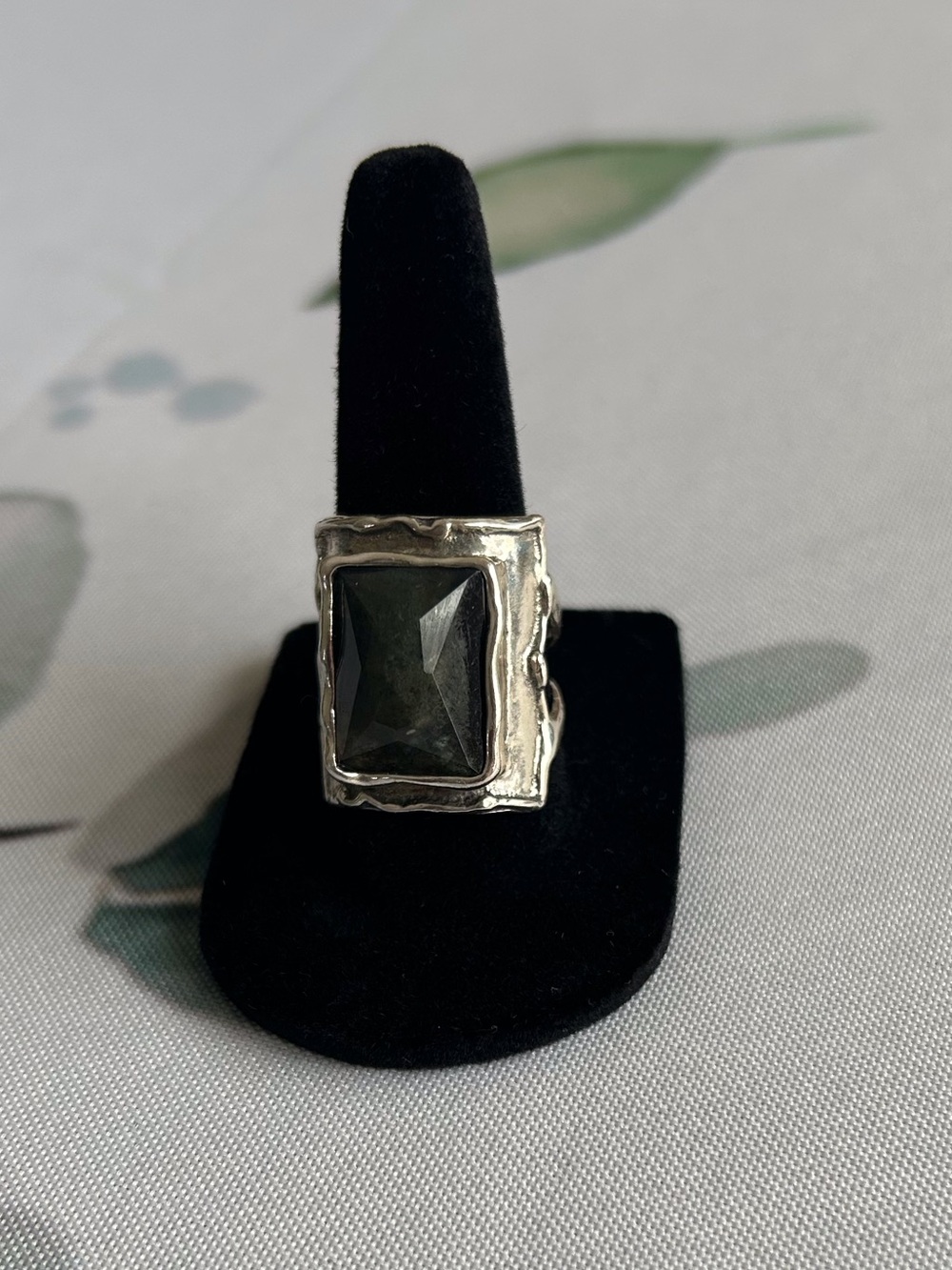 Grace & Heart, Fantasia Green Moss Agate Sterling Silver Ring